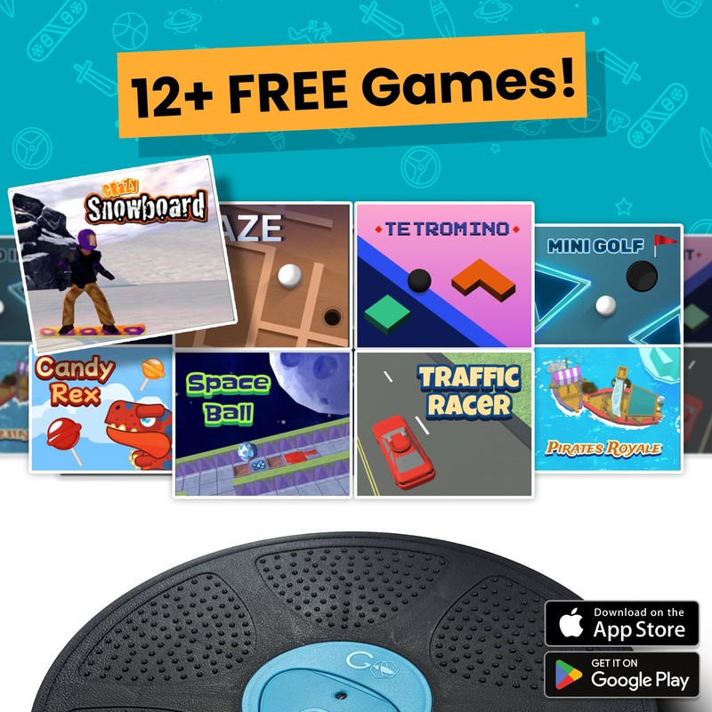 GoBalance Play - Smart Balance Board Game with Bluetooth Motion