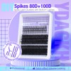 Volume Lash Cluster Spikes Cluster Eyelash Extensions 80D 100D Spiky