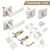 Brotima 2 Pack Keyed Front Door Lockset with Deadbolt, Reversible
