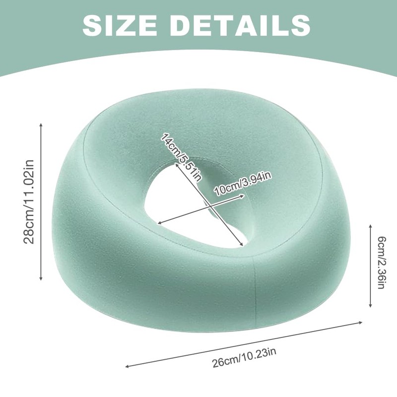 LYPPUL Massage Gesichtswiegenkissen, Massagekissen Kopf Loch, U-förmige Lochkissen Massage Kopfstütze