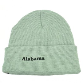 American Crown Alabama Bama Gray Black White Deer Cuffed Acrylic Knit Beanie Skully Hat Cap