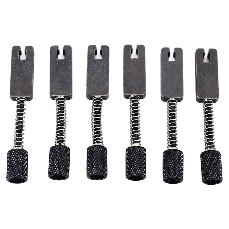 6 Pcs Headless Electric Guitar Bridge Saddle Precise Pitch Adjustment