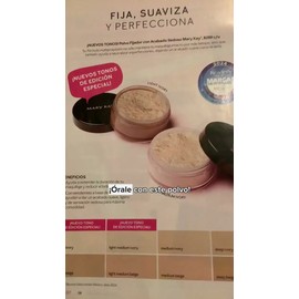 Polvo Fijador Mary Kay Mate Maquillaje Acabado Sedoso 8 G