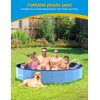 VISTOP Jumbo Foldable Dog Pool, Hard Plastic Shell Portable Swimming