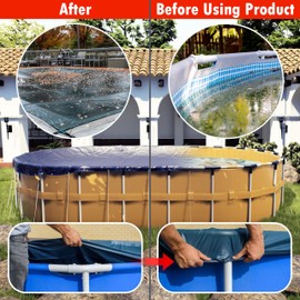 Royal Shade Custom Size 9' x 18' Oval Blue Winter Swimming Pool Cover Premium Tarp Safety Heavy Duty, Waterproof, UV Resistant (Cover Size:13' x 22' / 4 ft.Overlap) - (We Customize Size)