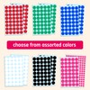 2000 Pieces - 2cm Coloured Dot Stickers, Sticky Dots Labels,
