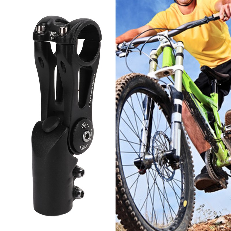 Aluminum Alloy Bike Adjustable Stem Riser 31.8x95mm Road Mountain Bike