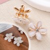 Weiße Kleine Blumen Haarschmuck, Glitzer Haarspangen, Süße Blumen Haarklammer Klein,