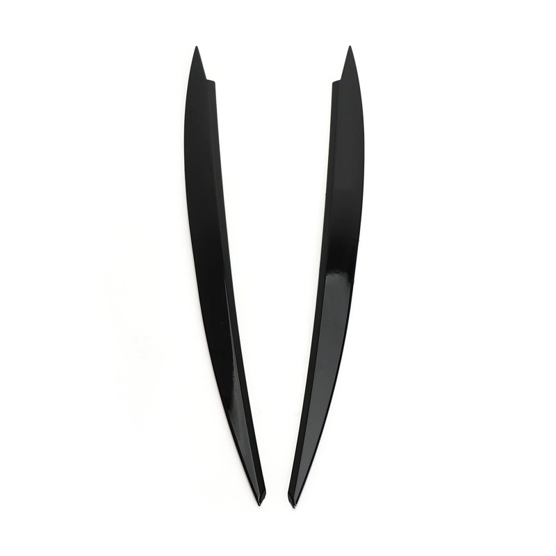 Front Headlight Eyelid Eyebrow Cover Trim Black For VW Golf
