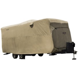 ADCO 74840 Storage Lot Cover for Travel Trailer RV, Fits 18'1"-20', Tan