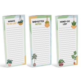 Inkdotpot Pack of 3 Magnetic Fridge To,Do List Notepads- Magnetic Memo Pads For Refrigerator- (50 Sheets Each)