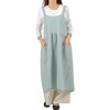 Anes p722 Linen Blend, Ultra Lightweight, One-Piece Apron, Large Size,