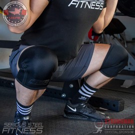 SERIOUS STEEL FITNESS Neoprene Weightlifting Knee Sleeve (7 mm)