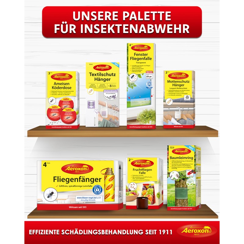 Aeroxon Moth Protection – Textile Protection Hanger 2 x 3