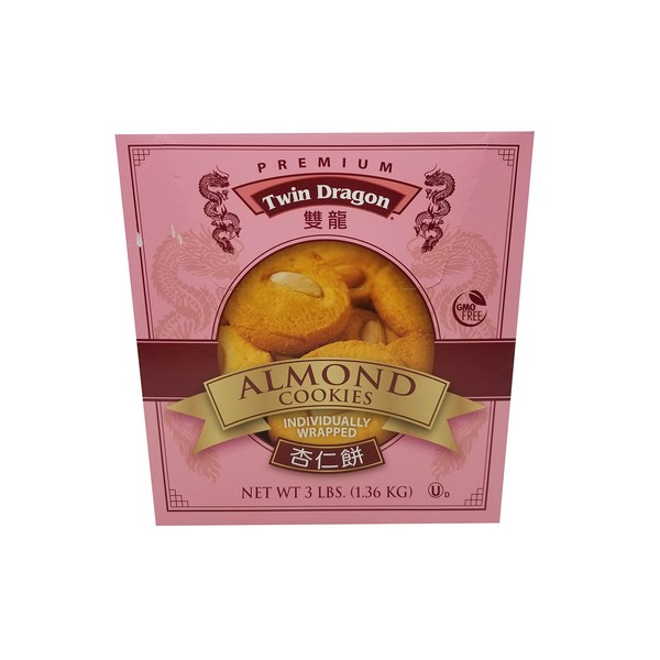 Premium Twin Dragon Almond Cookies 3 LB