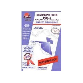 Fishing Hot Spots Map for The Mississippi River (Pool 4)