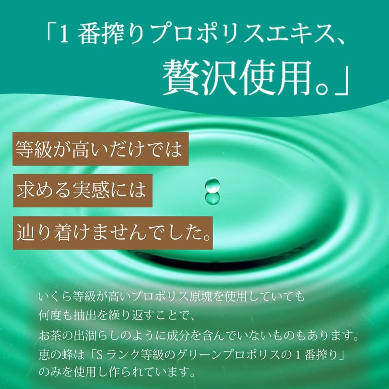 Terao Shosha Megumi Bee Propolis Made by Green Propolis Discerns,