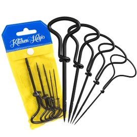 Kitchen Helpis® Practical Chestnut Drill Set, 5-Piece Chestnut Set, 1.5-5 mm Drill Chestnuts, Chestnut Craft Set Children, Chestnut Figures Craft Set, Wooden Drill Hand, Drill for Chestnuts