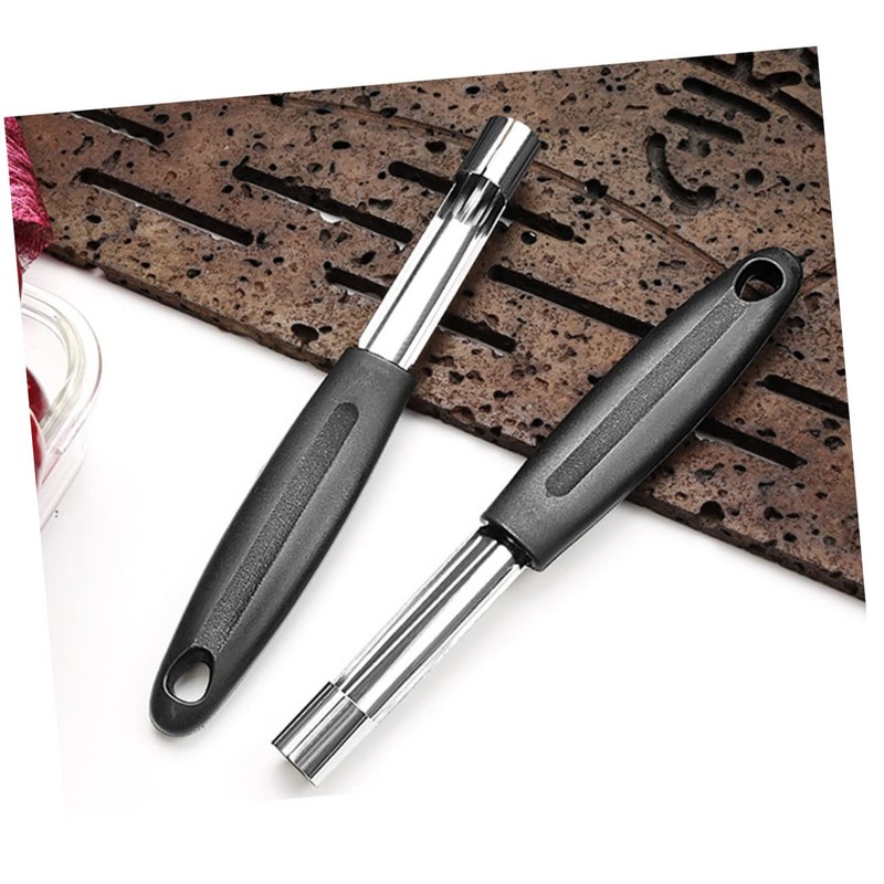 Ciieeo 6pcs Stainless Steel Fruit Corer with Plastic Handle Kernel