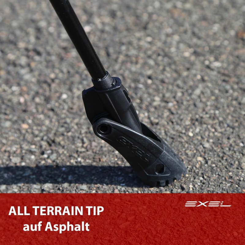 Exel Nordic Walking Pad All Terain Tip Schwarz, One Size