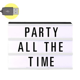 LED Mini Cinema Marquee Lightbox USB Powered Customizable