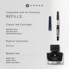 CROSS Bailey Light Polished Black Resin Fountain Pen INCL. Premium