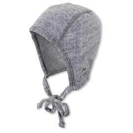 Sterntaler Unisex Baby Wool (Merino) Hat, Silver melange