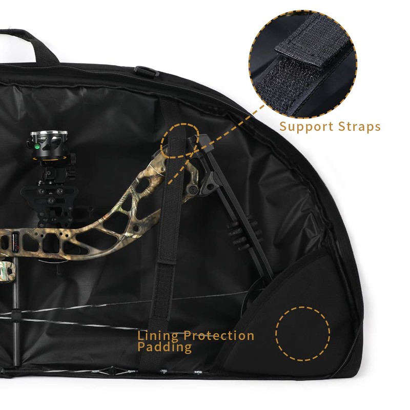LWANO Compound Bow Case Light-Weight Soft Bow Bag with Arrow