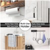Zewa Kitchen Roll Holder No Drilling – Black Roll Holder,