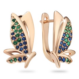 Gold Earrings for Women, 18K Gold Plated Gold Hoop Earrings, Hypoallergenic Butterfly Earrings, Trendy Huggie Hoops Earrings