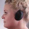 Earbags Fashion Ear Warmers Leather Black M