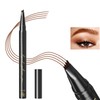 Eyebrow Pencil with 4 Fork Tips, Waterproof, Long-Lasting Eyebrow Pencil,