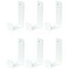Piffny 6 Pack Heavy Duty Steel Essential Style Wall Hooks