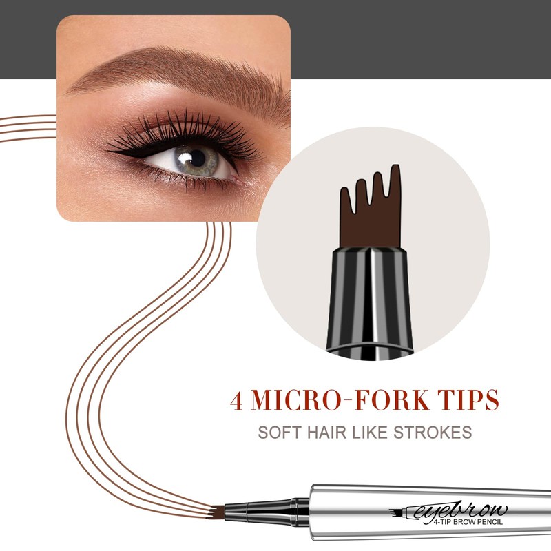 Eyebrow Pencil Microblade Eyebrow Pen - Waterproof Eye Brow Pen