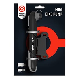 Mini Bike Pump Optio Cycle Small Bike Pump 120 PSI / 8.3 Bar Plastic | Presta Valve Pump | Bike Tyre Pump | Mini Air Pump | Portable Air Pump | Bike Hand Pump | Bike Pumps For All Bikes | Manual Pump