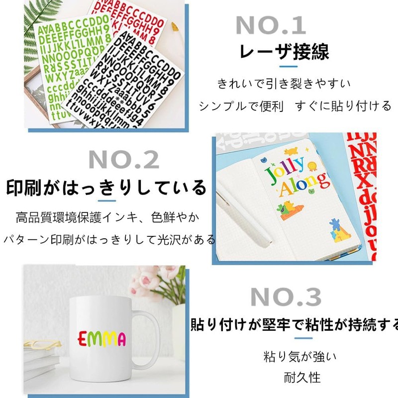 Samcos Alphabet Stickers Numbers Stickers Capital Letter Stickers Mailbox Number