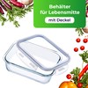 KADAX Glass Container with Lid, Food Container, Dishwasher Safe Food