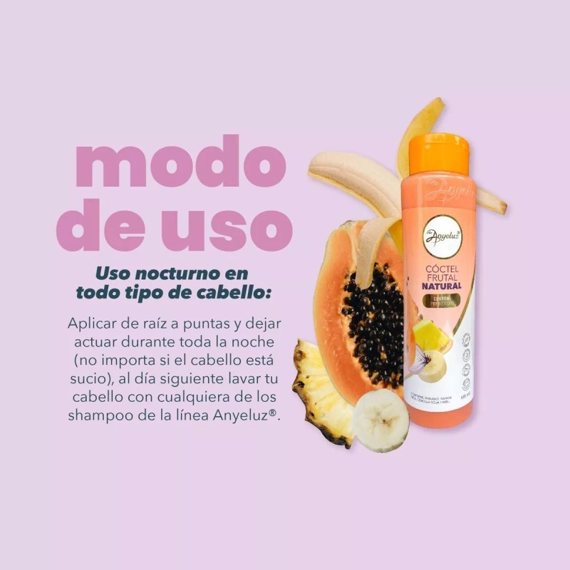 Anyeluz Mascarilla/coctel De Frutas Anyeluz Todo Tipo De Cabello