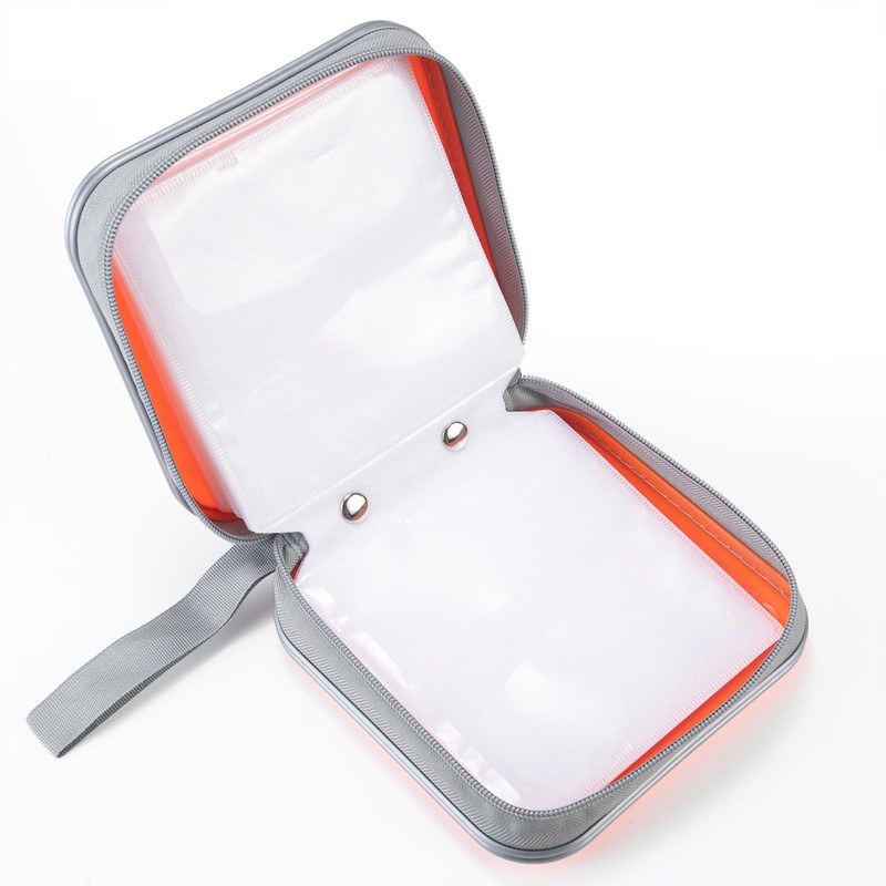 UENTIP CD Case for Car, 48 Capacity, Orange
