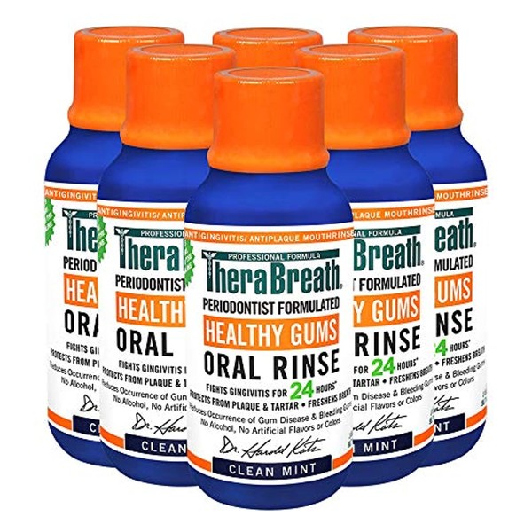 TheraBreath TheraBreath Healthy Gums Periodontist Formulated 24-Hour Oral Rinse, Clean
