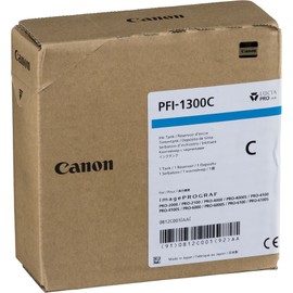 Canon Lucia Pro Pfi-1300 C Ink Cartridge - Cyan - Inkjet