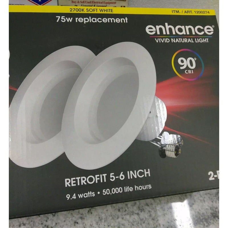 Feit Electric FLOOD 75W / Replacement LED Dimmable 2,700K 2pk