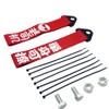 2 Pieces Car Racing JDM Tow Strap High-Strength Nylon Towing