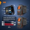 Nilight 2 Pack UTV Rear Lights Switch Led Light Bar
