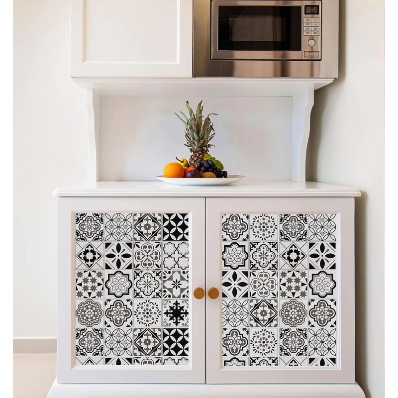 NoBrand Thicken Glossy Backsplash Kitchen Contact Paper Size: 17.7" x