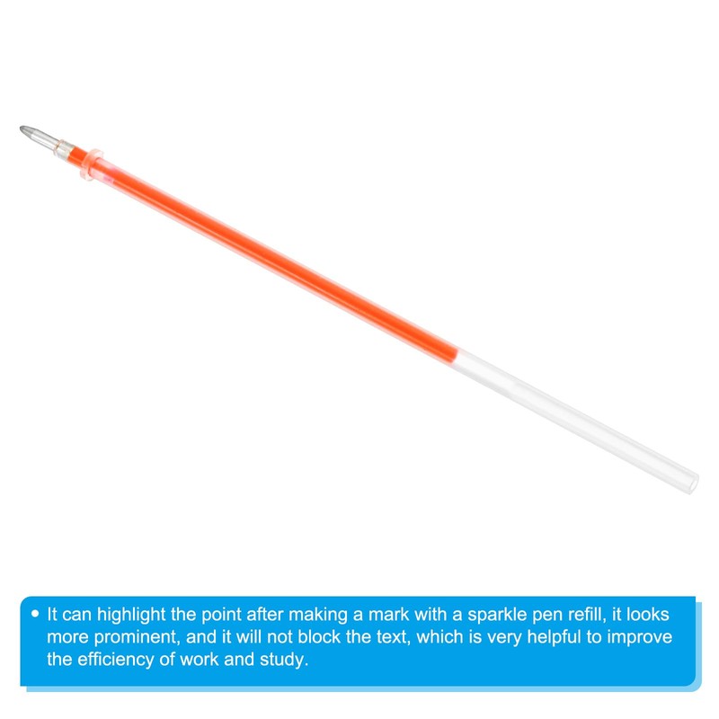 PATIKIL 1mm Gel Pens Refills, 24 Pack Fluorescence Metallic Ink