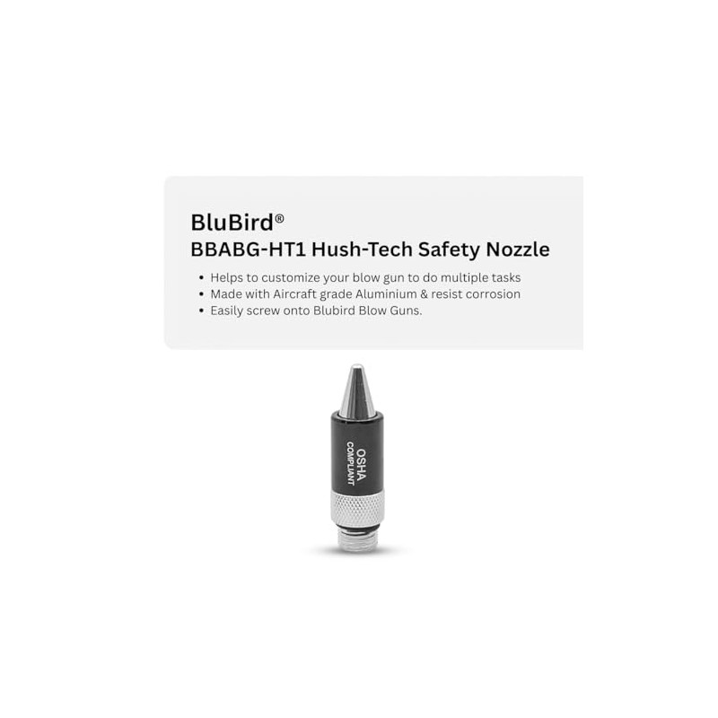 BluBird Next-Gen Air Blow Gun (Hush-Tech Nozzle)
