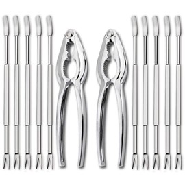 Artcome 12 Pieces Seafood Tools Set Including 2 Lobster Crab Crackers