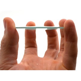 Double Convex Lens, 300mm Focal Length, 3" (75mm) Diameter - Spherical, Optically Worked Glass Lens - Ground Edges, Polished - Great for Physics Classrooms - Eisco Labs