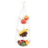 Multifunction 3 Tier Removable Hanging Fruit Baskets Vegetable Storage Organizer